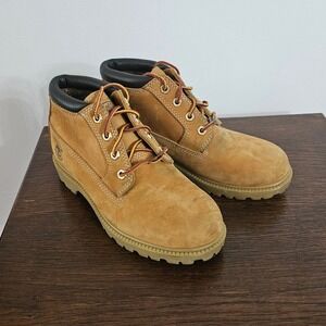 Timberland Womens Waterproof Leather Chukka Boots Wheat Tan 10348 Size 7.5M